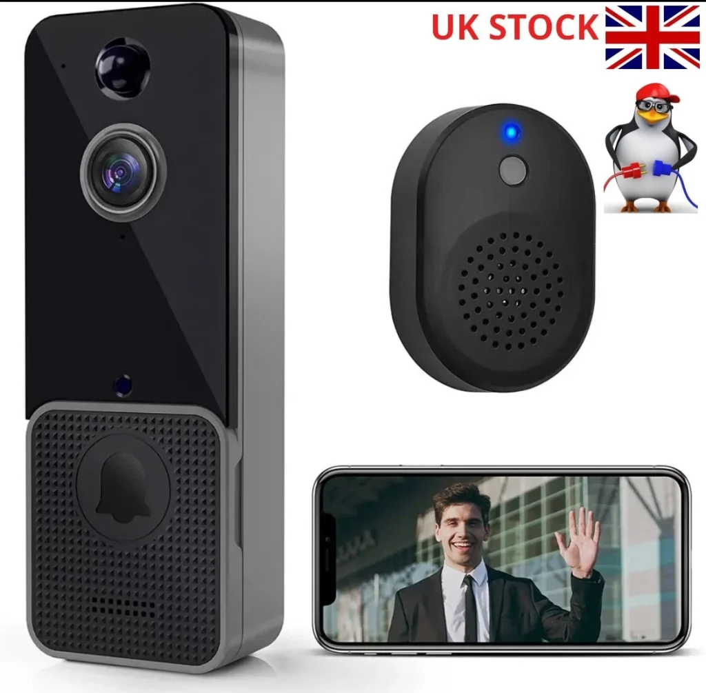 Wi-Fi video doorbell — view 1